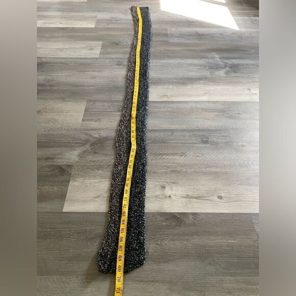 Soft Scarf Handmade Acrylic Dark Teal Grey Purple NEW Fall Outdoor - Picture 5 of 7